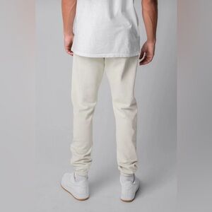 Talentless Men’s Cream Logo Jogger Sweatpants Size L Neutral